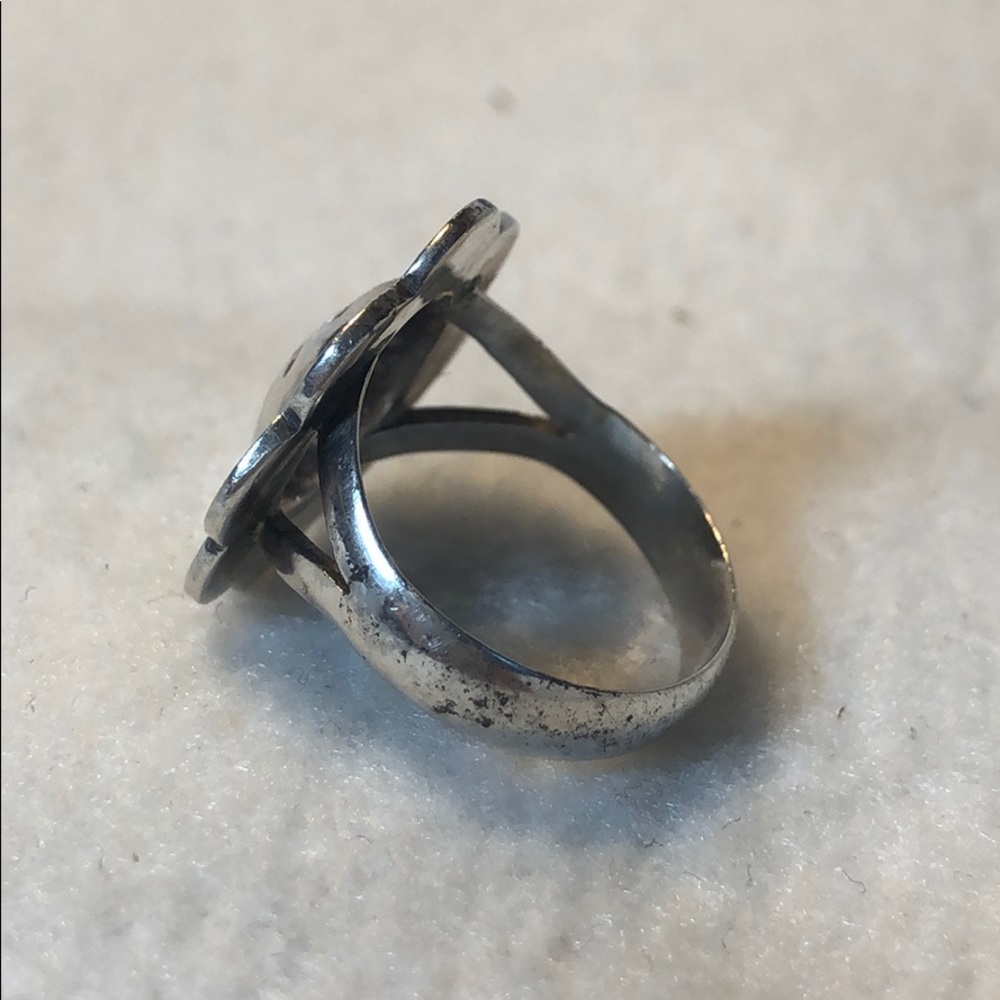 Silver Flower Ring - image 3